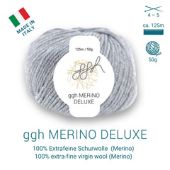 ggh Merino Deluxe - 300g Set (6x50g) - 005 - Grau - ggh Wolle