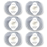 ggh Merino Deluxe - 300g Set (6x50g) - 005 - Grau - ggh Wolle