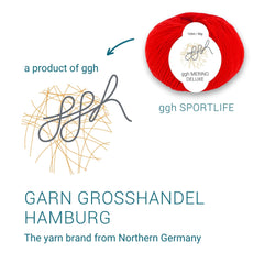 ggh Merino Deluxe - 300g Set (6x50g) - 011 - Rot - ggh Wolle