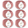 ggh Merino Deluxe - 300g Set (6x50g) - 013 - Rosenholz - ggh Wolle