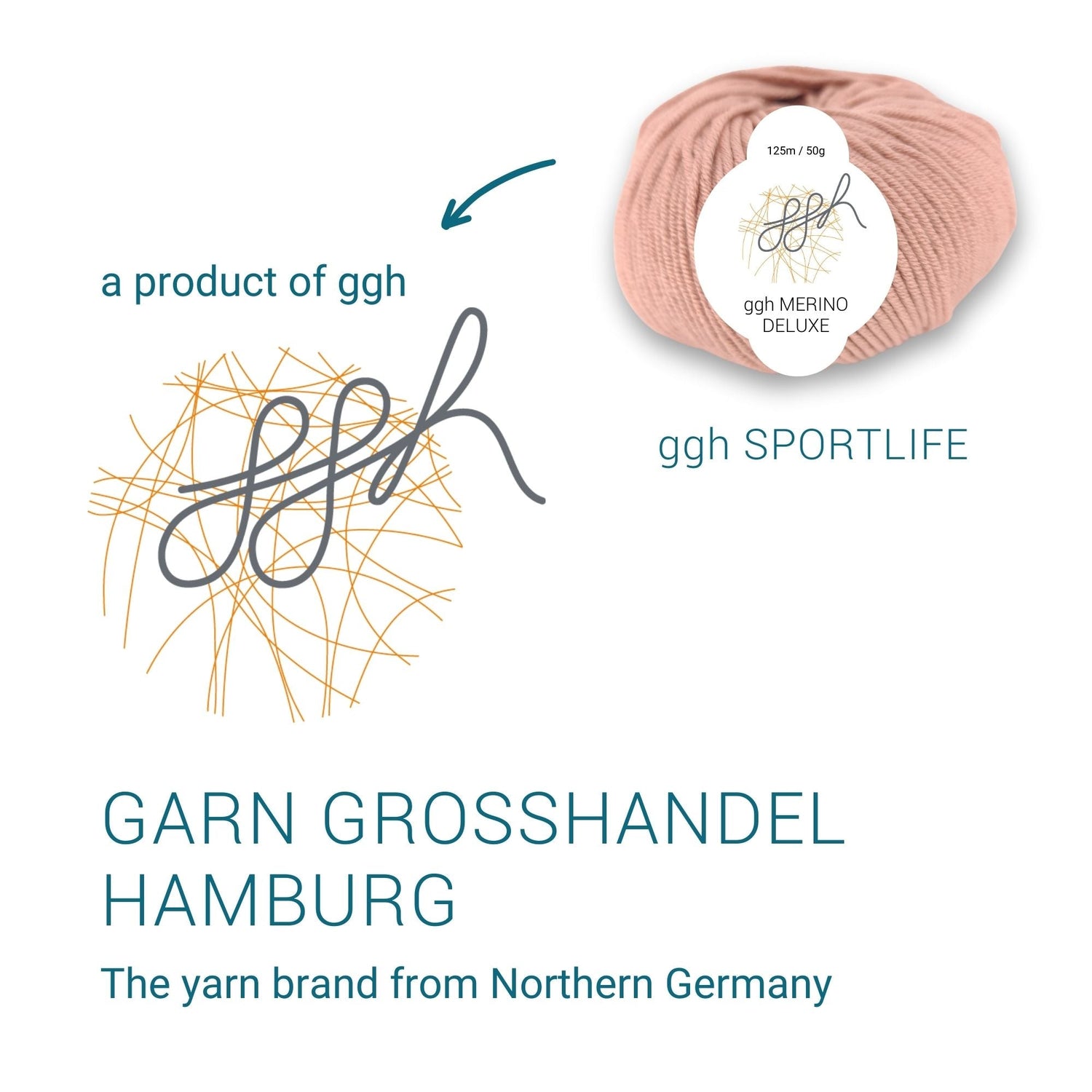 ggh Merino Deluxe - 300g Set (6x50g) - 014 - Flamingo Pink - ggh Wolle