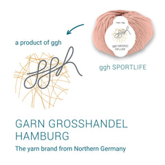 ggh Merino Deluxe - 300g Set (6x50g) - 014 - Flamingo Pink - ggh Wolle