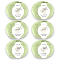 ggh Merino Deluxe - 300g Set (6x50g) - 019 - Helles Limettengrün - ggh Wolle