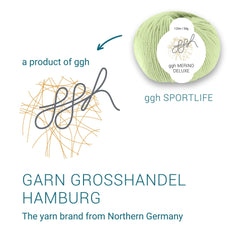 ggh Merino Deluxe - 300g Set (6x50g) - 019 - Helles Limettengrün - ggh Wolle