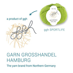 ggh Merino Deluxe - 300g Set (6x50g) - 020 - Moos - ggh Wolle