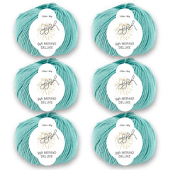 ggh Merino Deluxe - 300g Set (6x50g) - 021 - Türkis - ggh Wolle