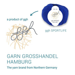ggh Merino Deluxe - 300g Set (6x50g) - 022 - Dunkelblau - ggh Wolle