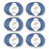 ggh Merino Deluxe - 300g Set (6x50g) - 024 - Himmelblau - ggh Wolle