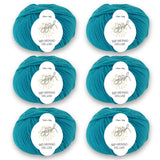 ggh Merino Deluxe - 300g Set (6x50g) - 025 - Ozeangrün - ggh Wolle