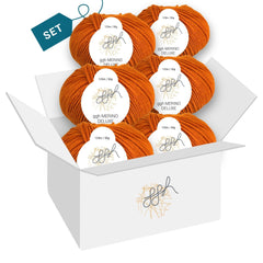 ggh Merino Deluxe - 300g Set (6x50g) - 027 - Kürbis - ggh Wolle