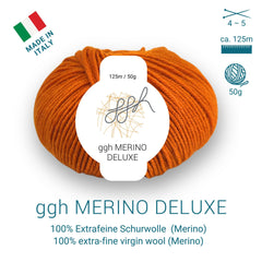 ggh Merino Deluxe - 300g Set (6x50g) - 027 - Kürbis - ggh Wolle