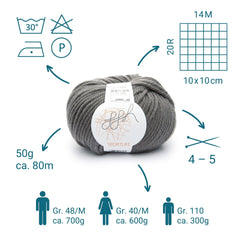 ggh Sportlife | 020 - Walnussgrau - ggh Wolle