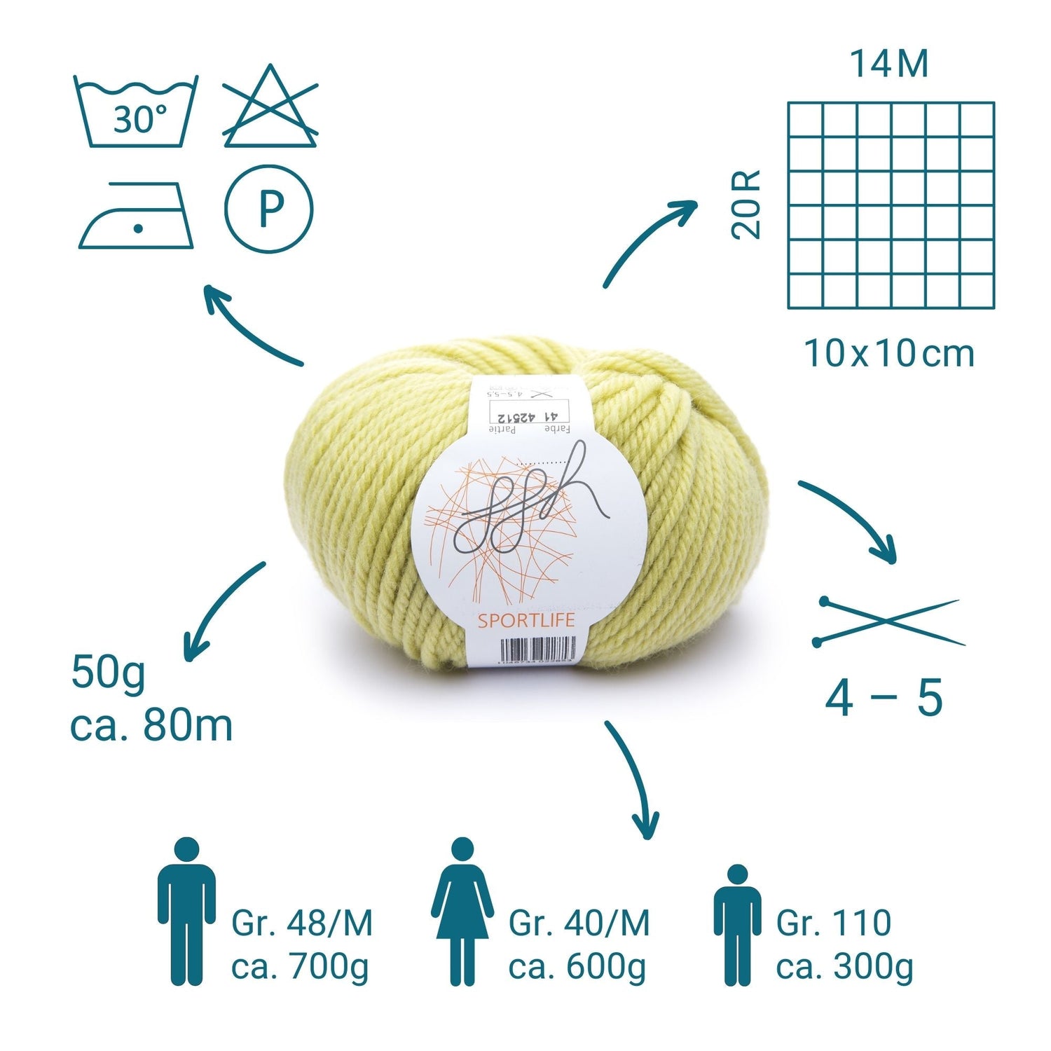 ggh Sportlife | 041 - Blasse Goldrute - ggh Wolle