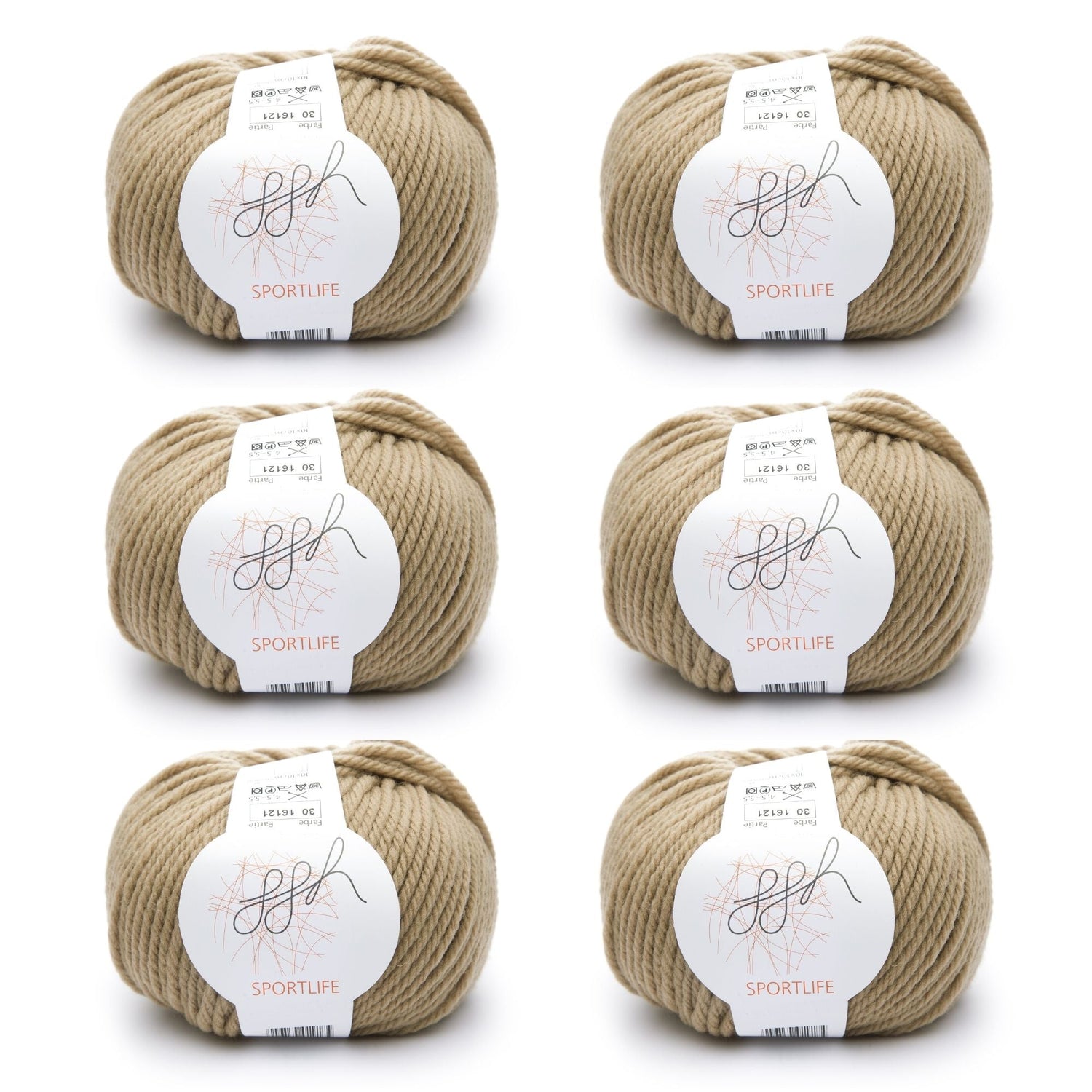 ggh Sportlife Box | Set mit 300g (6x50g) | 030 – Zimtzucker - ggh Wolle