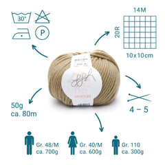 ggh Sportlife Box | Set mit 300g (6x50g) | 030 – Zimtzucker - ggh Wolle