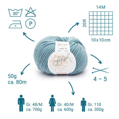 ggh Sportlife Box | Set mit 300g (6x50g) | 044 – Arktisblau - ggh Wolle