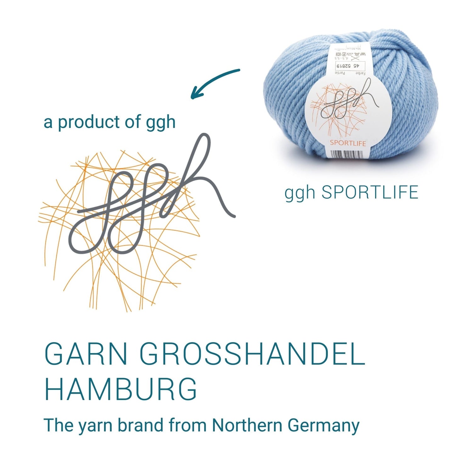ggh Sportlife Box | Set mit 300g (6x50g) | 045 – Hellblau - ggh Wolle