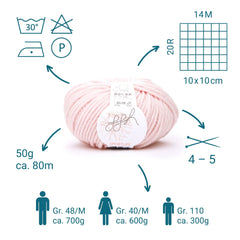 ggh Sportlife Box | Set mit 300g (6x50g) | 047 – Rosé - ggh Wolle