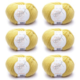 ggh Sportlife Box | Set mit 300g (6x50g) | 048 – Senfgelb - ggh Wolle