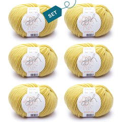 ggh Sportlife Box | Set mit 300g (6x50g) | 048 – Senfgelb - ggh Wolle