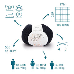 ggh Tavira | 100% Baumwolle | 80m/50g | 013 - Marine - ggh Wolle