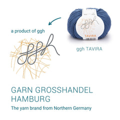 ggh Tavira | 100% Baumwolle | 80m/50g | 037 - Weiches Indigo - ggh Wolle