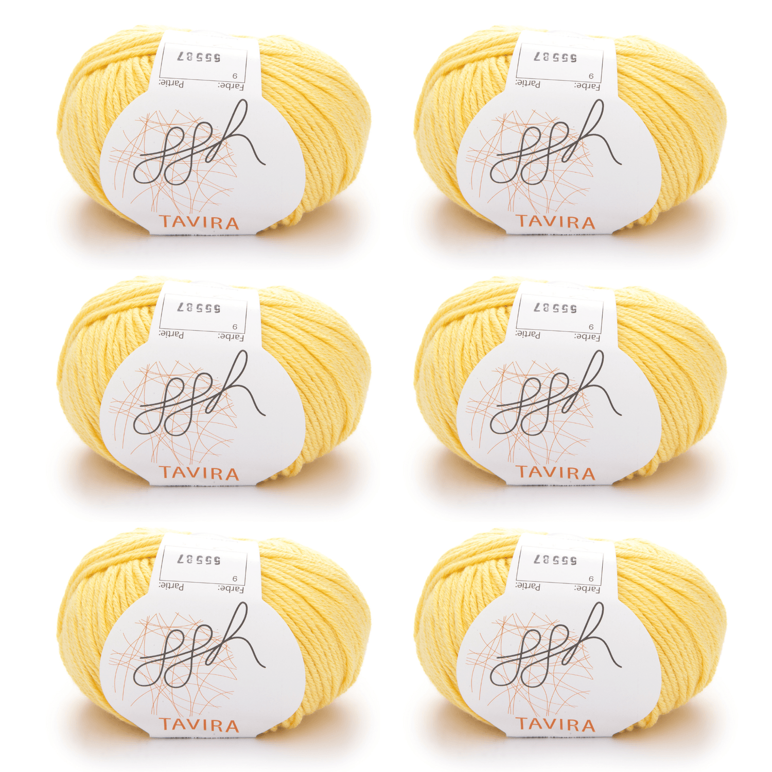 ggh Tavira Box | 300g Set (6x50g) | 009 - Zitronenbonbon - ggh Wolle