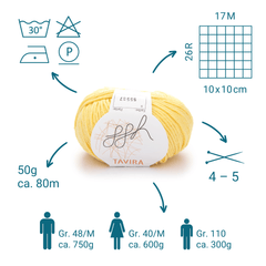 ggh Tavira Box | 300g Set (6x50g) | 009 - Zitronenbonbon - ggh Wolle