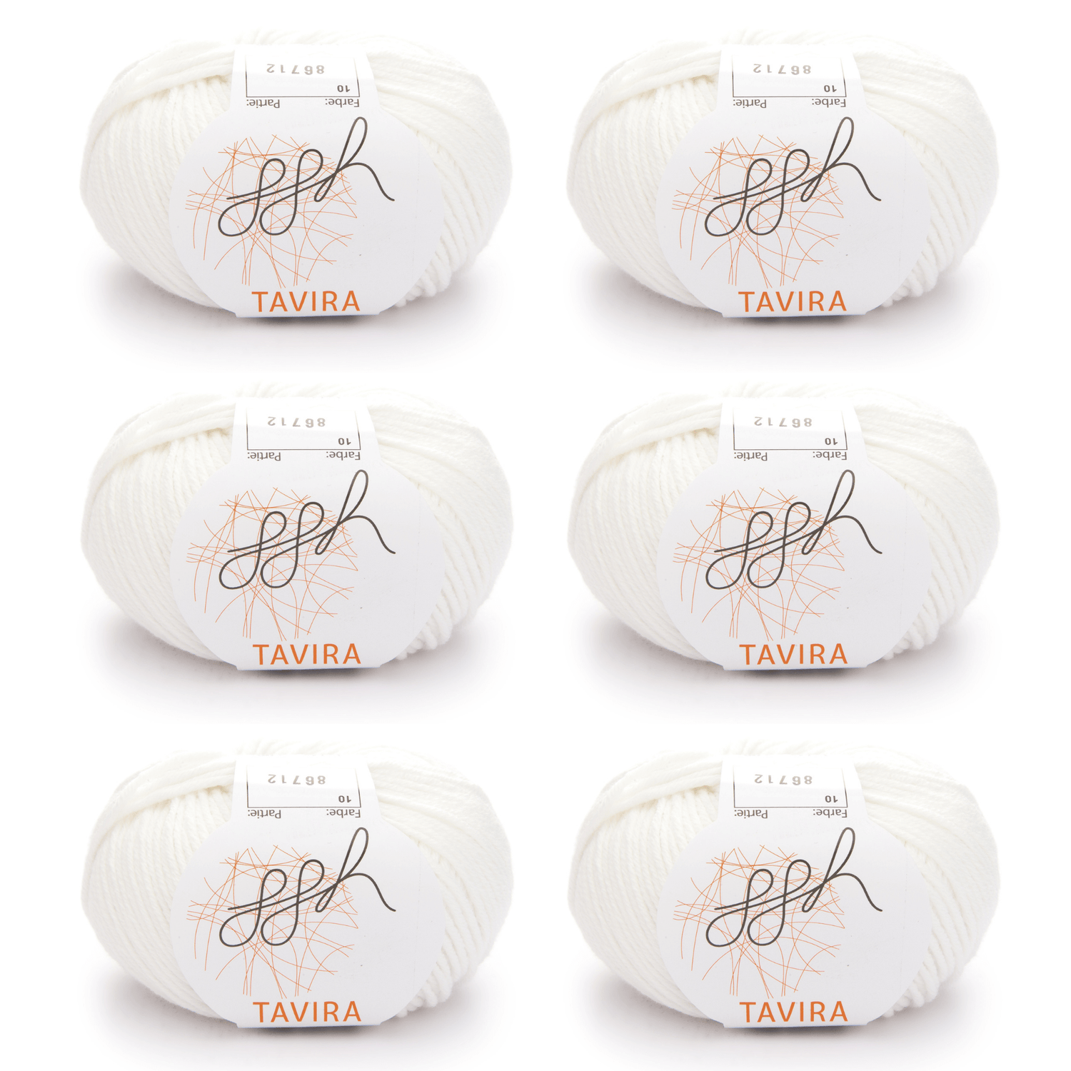 ggh Tavira Box | 300g Set (6x50g) | 010 - Cremeweiß - ggh Wolle