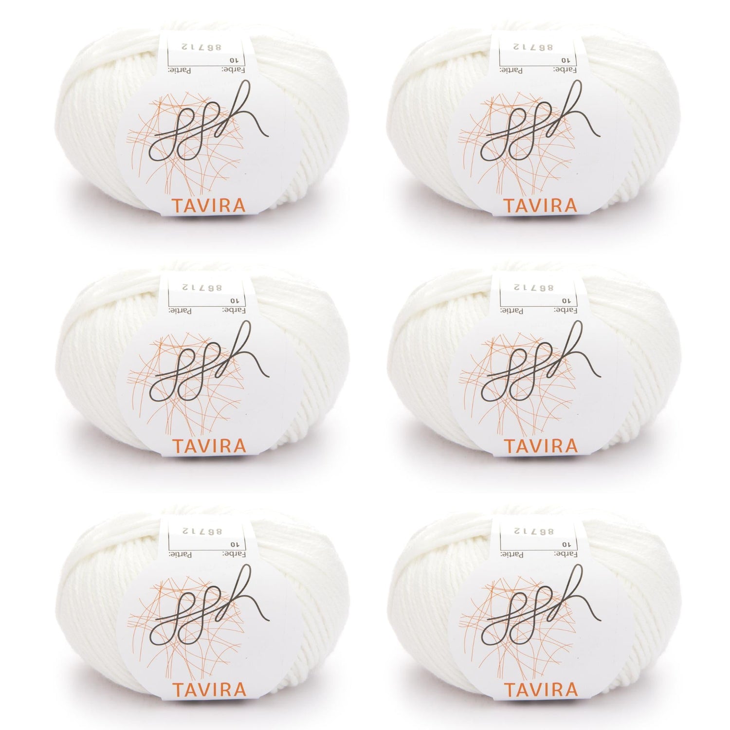 ggh Tavira Box | 300g Set (6x50g) | 010 - Cremeweiß - ggh Wolle