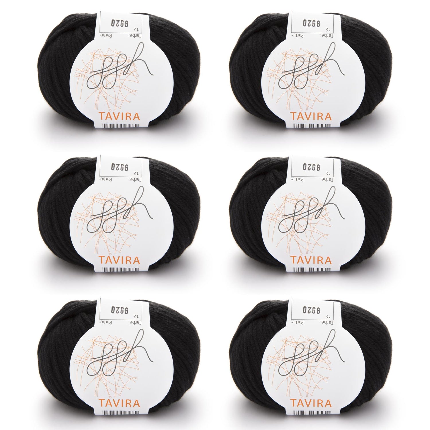 ggh Tavira Box | 300g Set (6x50g) | 012 - Schwarz - ggh Wolle