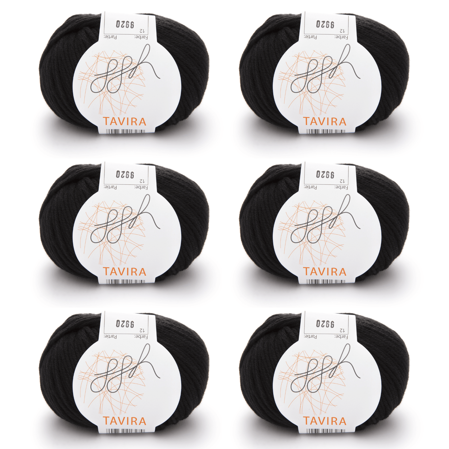 ggh Tavira Box | 300g Set (6x50g) | 012 - Schwarz - ggh Wolle