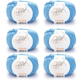 ggh Tavira Box | 300g Set (6x50g) | 015 - Aquablau - ggh Wolle
