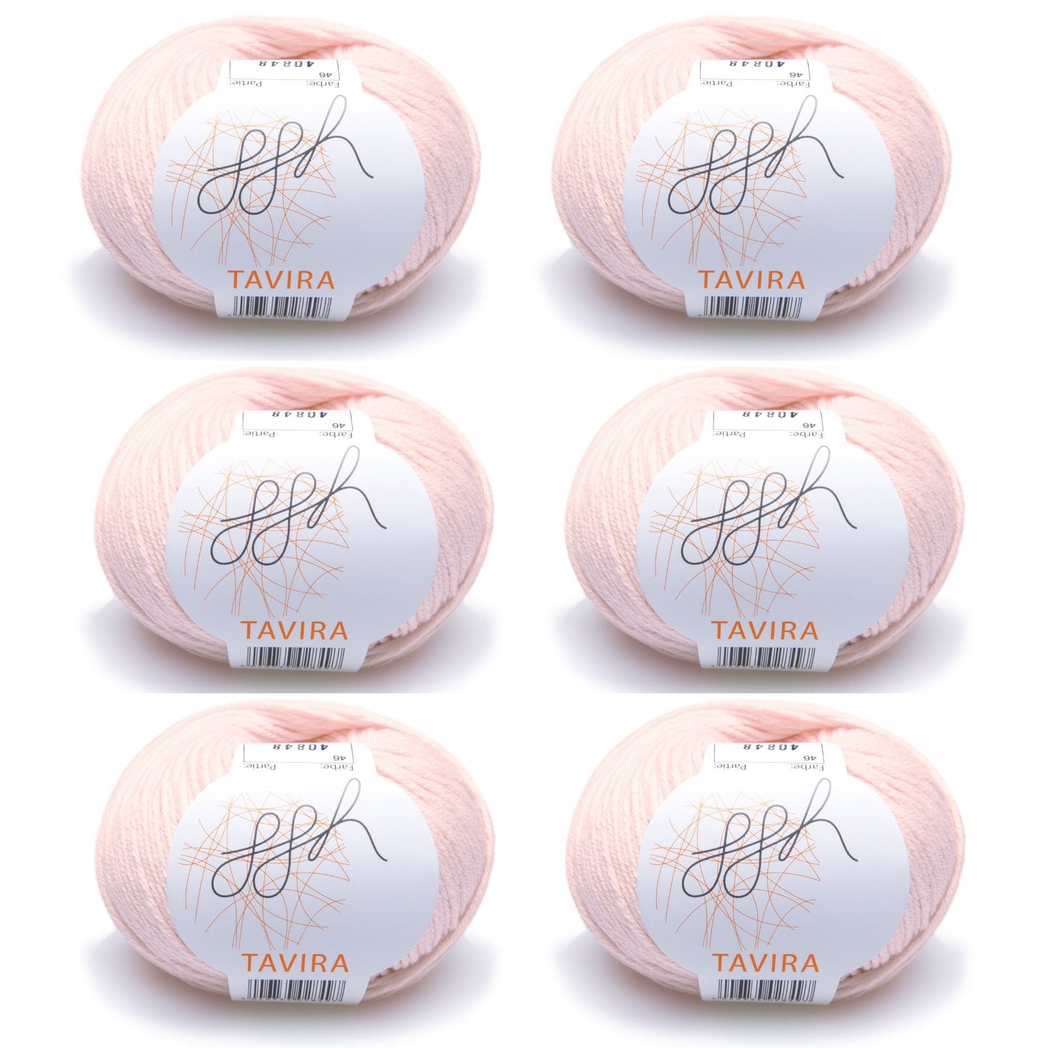 ggh Tavira Box | 300g Set (6x50g) | 046 - Puder Rosa - ggh Wolle
