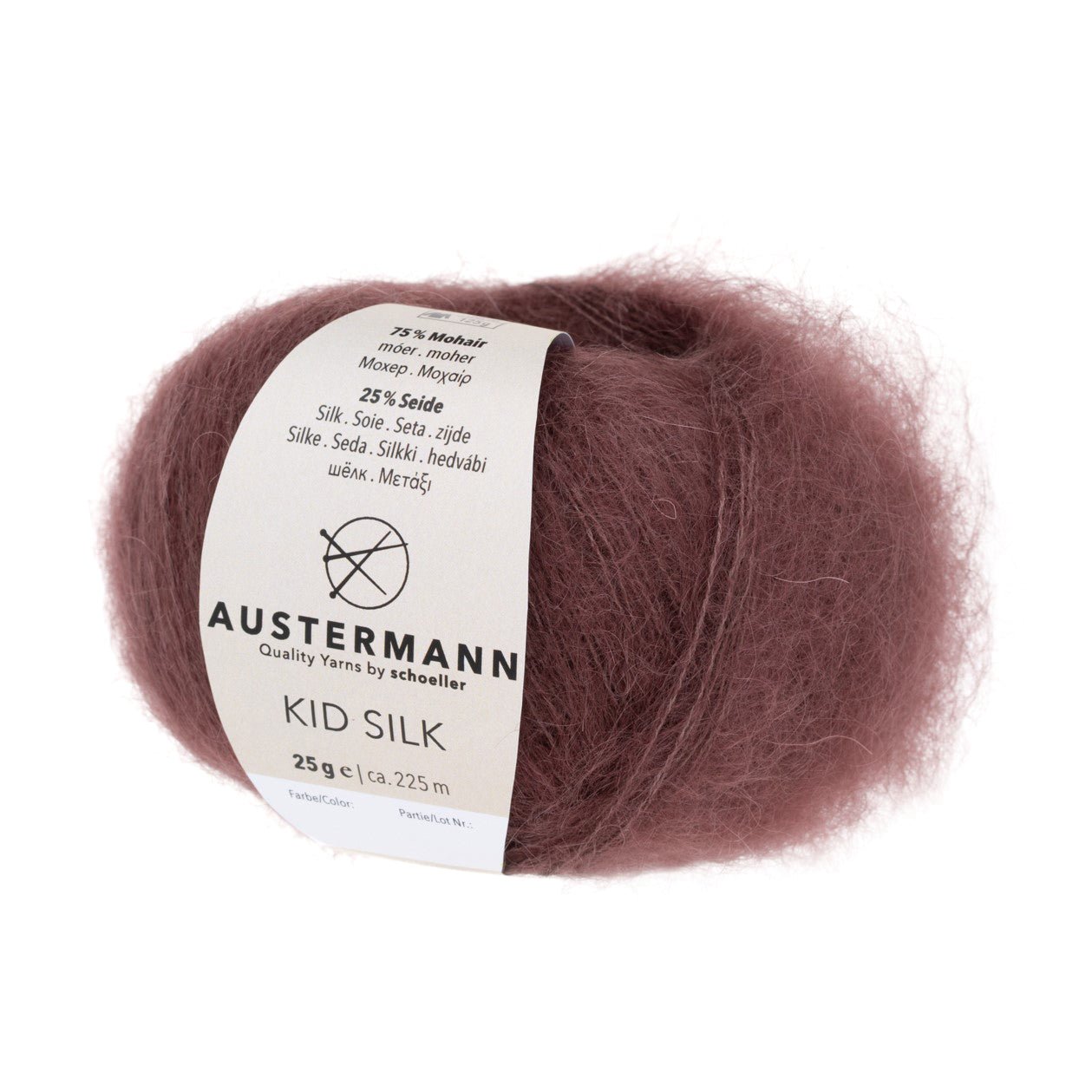 Kid Silk | 225 M - 25 G | 32 - Maroni - ggh Wolle