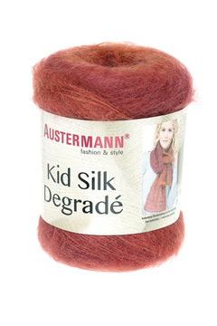Kid Silk Degradee | 425 M - 50 G | 101 - Feuer - ggh Wolle
