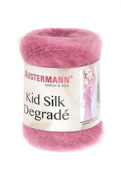 Kid Silk Degradee | 425 M - 50 G | 102 - Pink - ggh Wolle