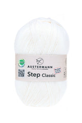 Step 4 Classic Exp | 420 M - 100 G | 1001 - Weiss - ggh Wolle