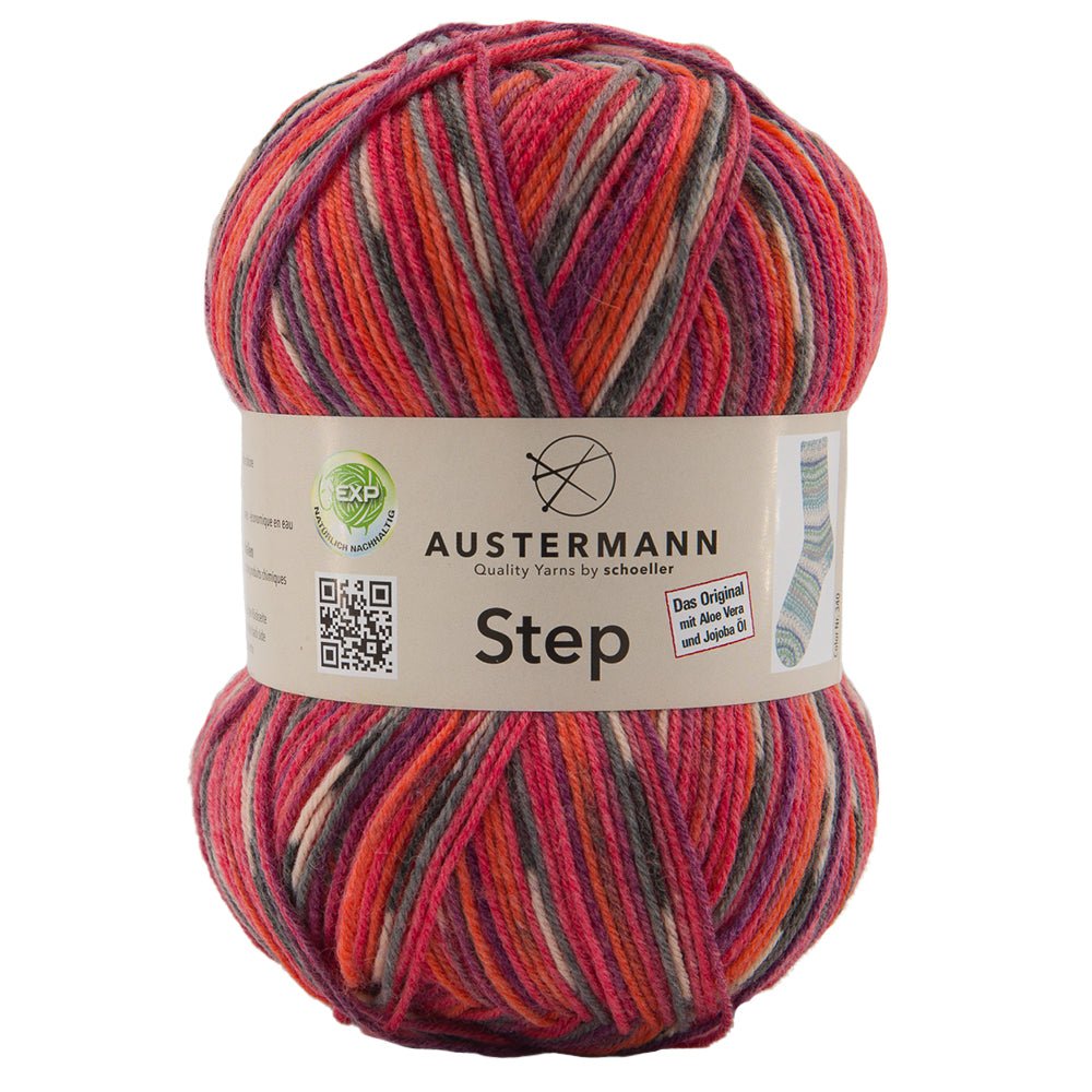Step 4 Color Exp | 420 M - 100 G | 256 - Rot - Pflaume - ggh Wolle