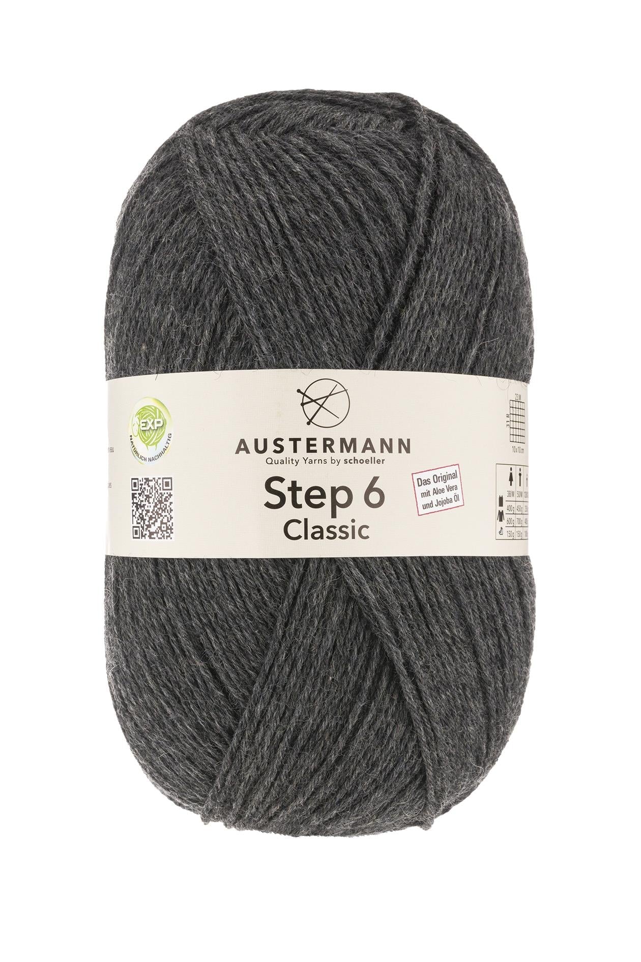 Step 6 Classic Exp | 410 M - 150 G | 6038 - Anthrazit - Meliert - ggh Wolle