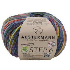Step 6 Color Exp | 410 M - 150 G | 741 - Blau - Bunt - ggh Wolle