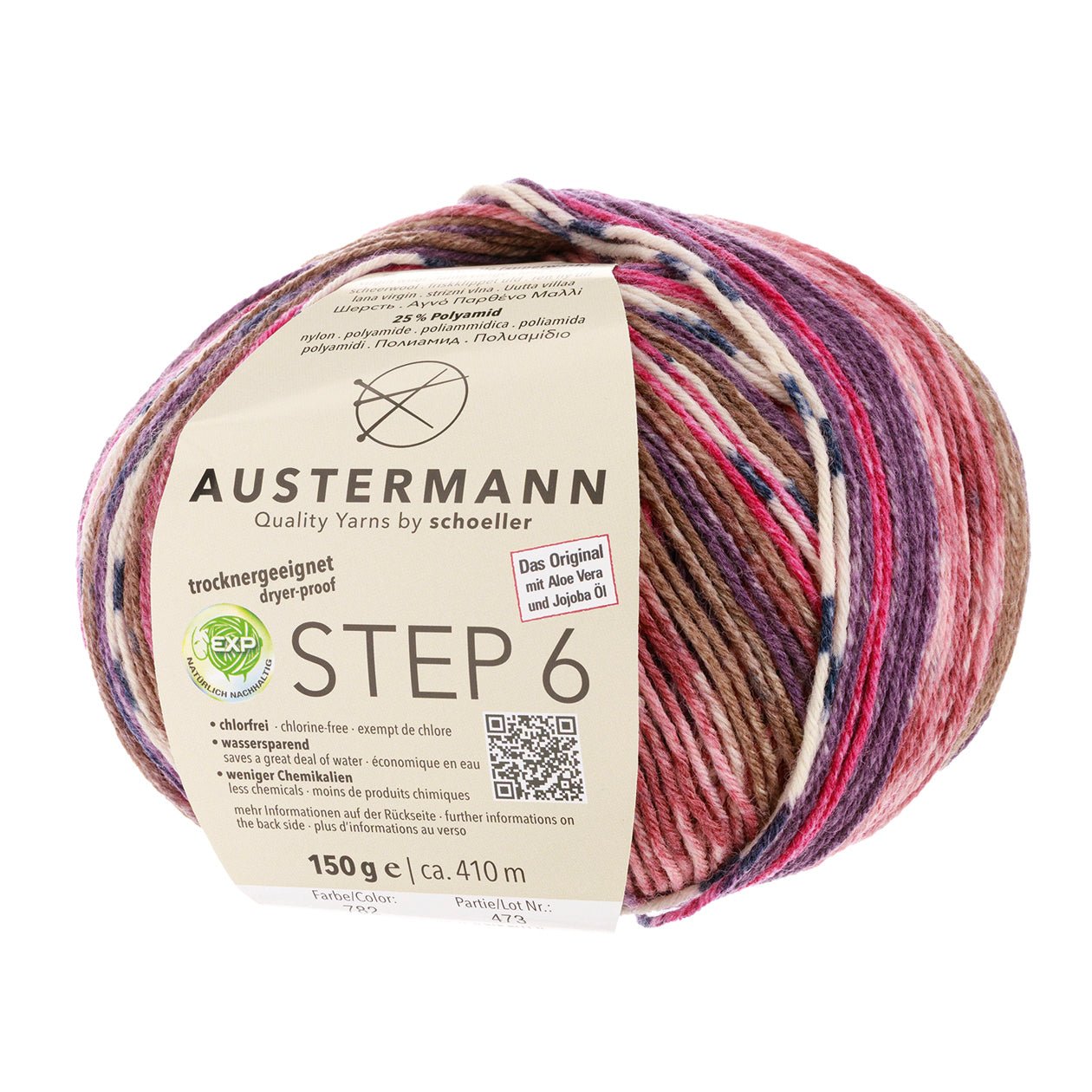 Step 6 Color Exp | 410 M - 150 G | 782 - Rosenmalve - ggh Wolle