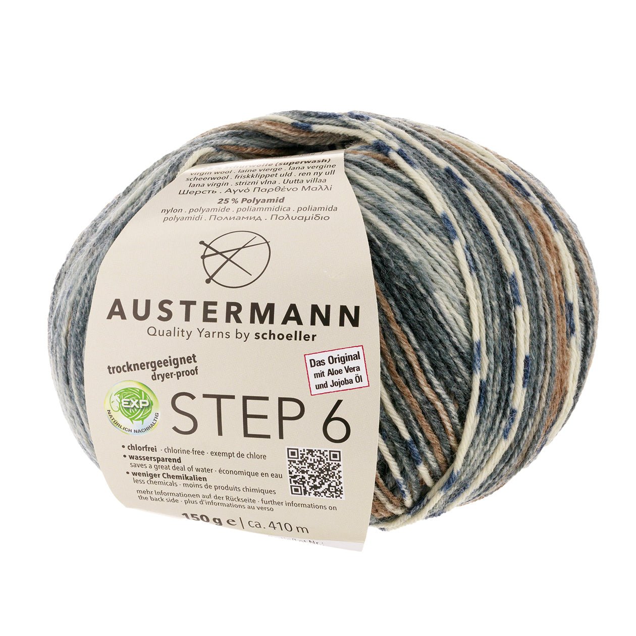 Step 6 Color Exp | 410 M - 150 G | 785 - Steingrau - ggh Wolle